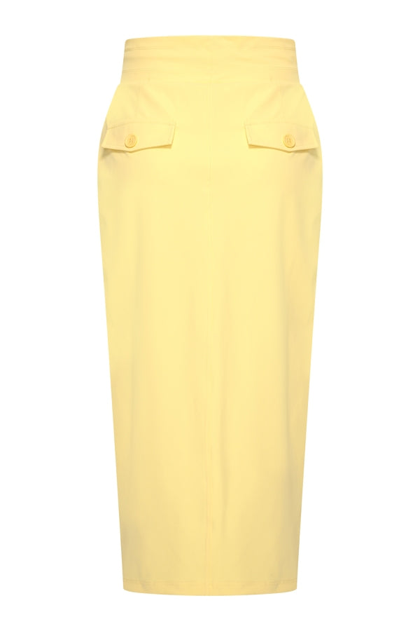 Mi Piace Blyantskørt Tung Lemon Gul MP202424A