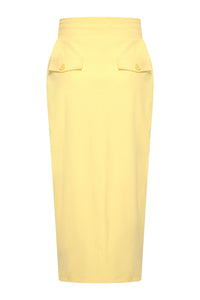 Mi Piace Blyantskørt Tung Lemon Gul MP202424A