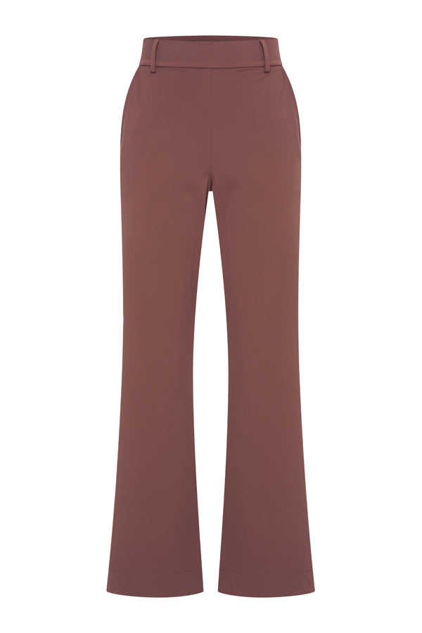 Mi Piace Trousers Bonded Mahogany - voorkant