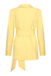 Blazer Mi Piace ceinturé jaune citron MP202823