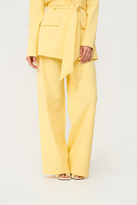 Blazer Mi Piace ceinturé jaune citron MP202823