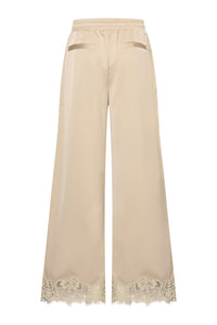 Mi Piace Broek Sand - Satin met kant | MP202907