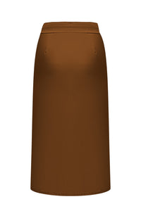 Triple Nine RK7301 Lange Rok met Split Caramel - achterkant