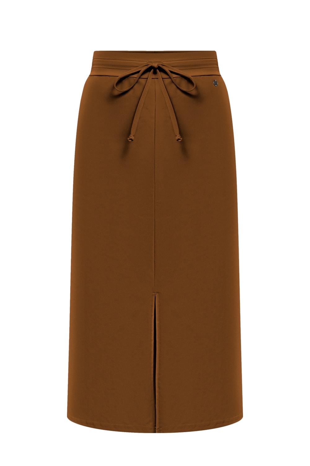 Triple Nine RK7301 Lange Rok met Split Caramel - voorkant