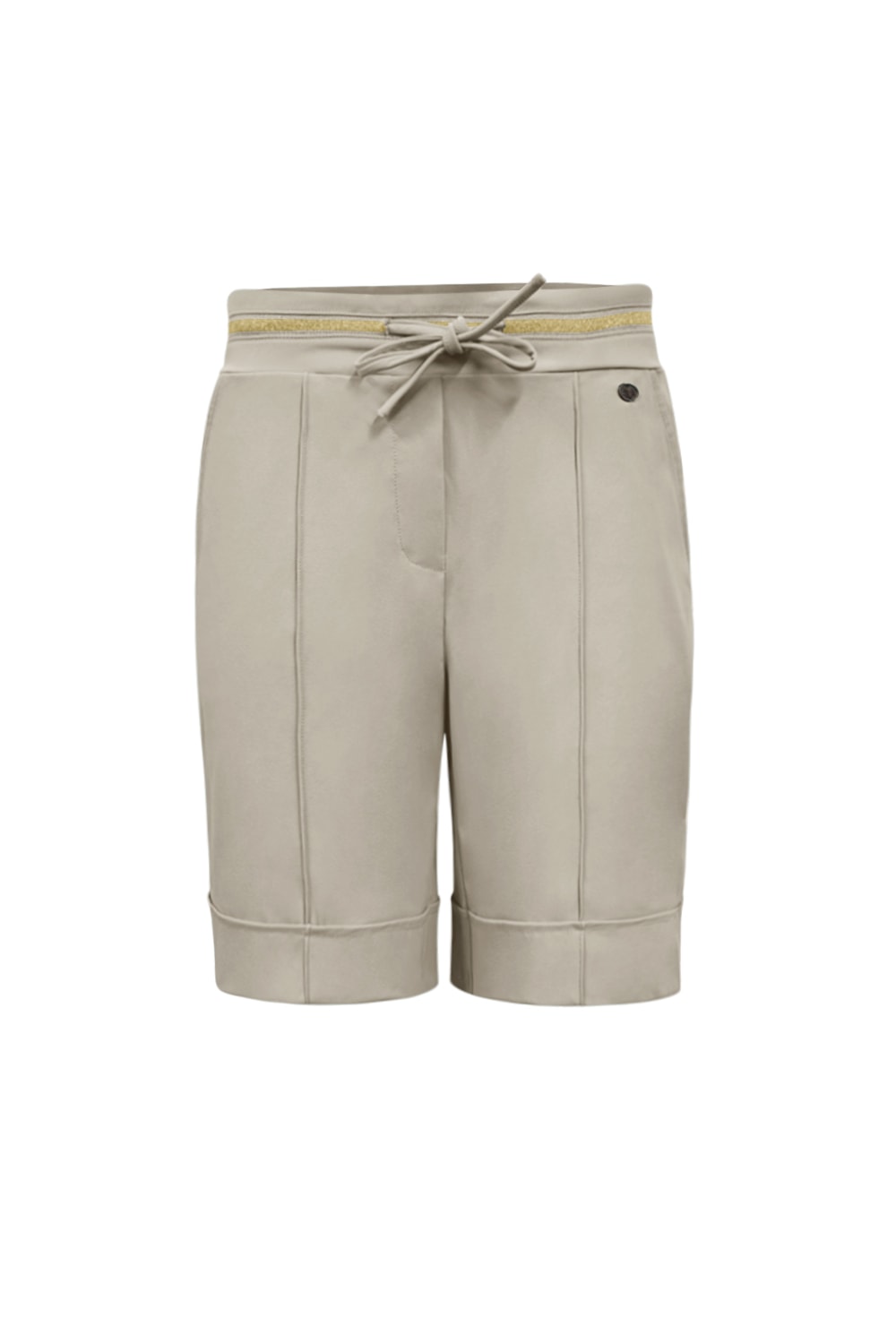 ✨ Triple Nine Short met Gold Bies Elastiek – SR2504 Beige