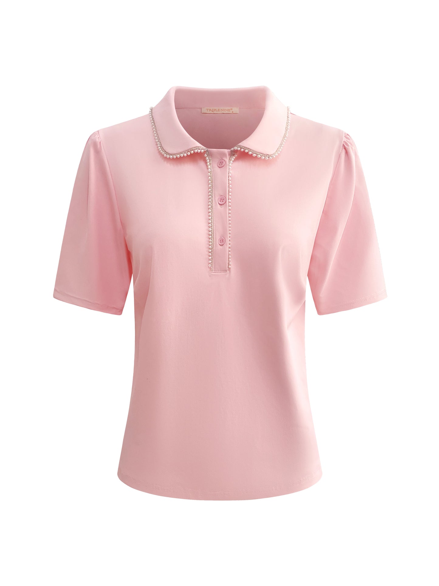 Triple Nine Top TP6941 Powder pink met Parels