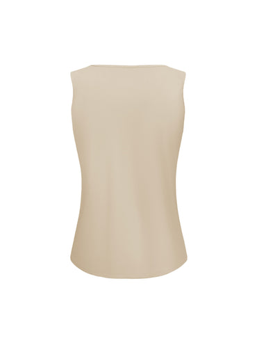Hempy Top Square Neck Beige TP6943