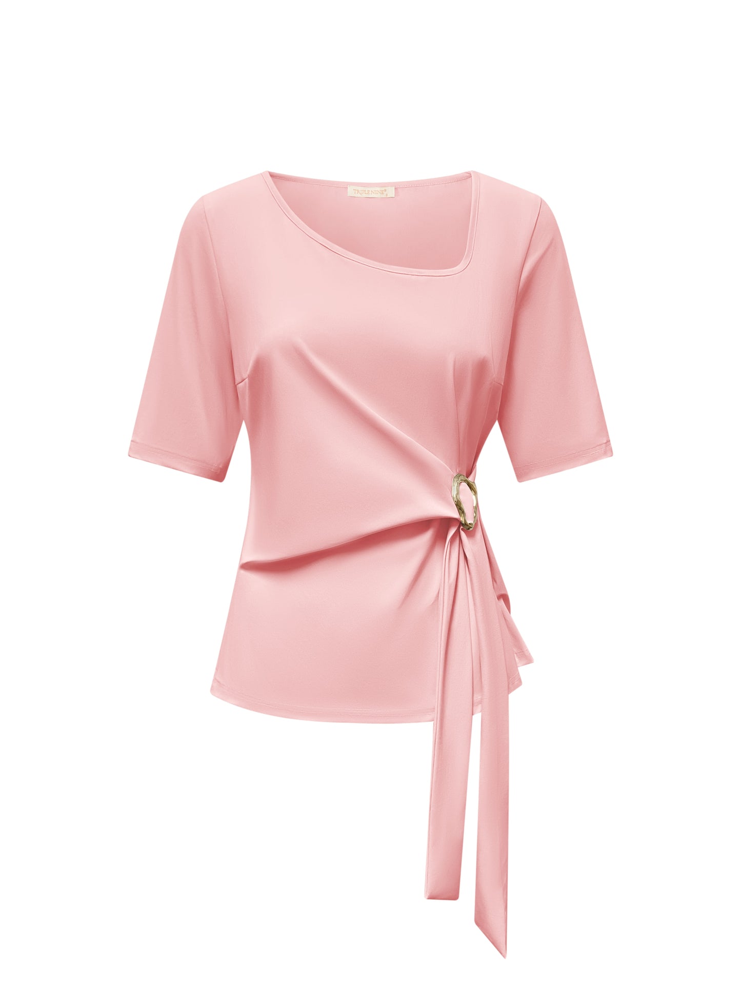 Triple Nine Top TP6944 Powder pink met Strik