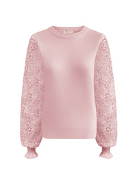 Triple Nine TR9006 Sweater kanten mouw Poeder Rose
