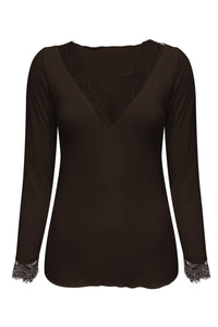 Triple Nine Top Cashmere TR9003 Donker Bruin