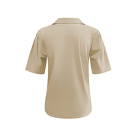 Triple Nine Blouse rouches in voorzijde BLS5931 Beige