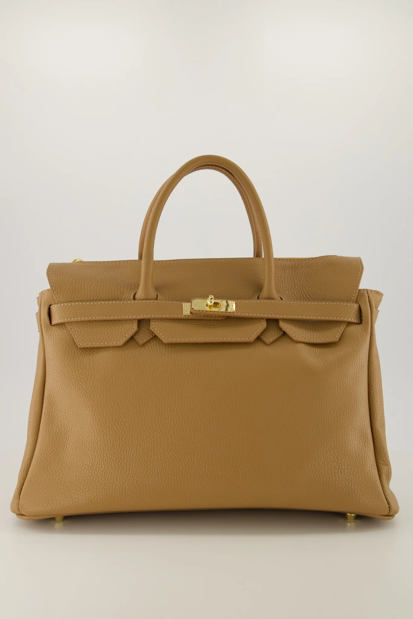 Birdie Large  - Handtassen - Cognac - D109 - Goudkleurig