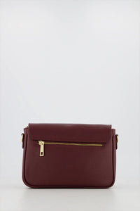 Esther - Crossbody tas - Burgundy - D54 - Goudkleurig