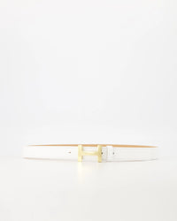 Hera Big riem  Wit D01 Goudkleurig