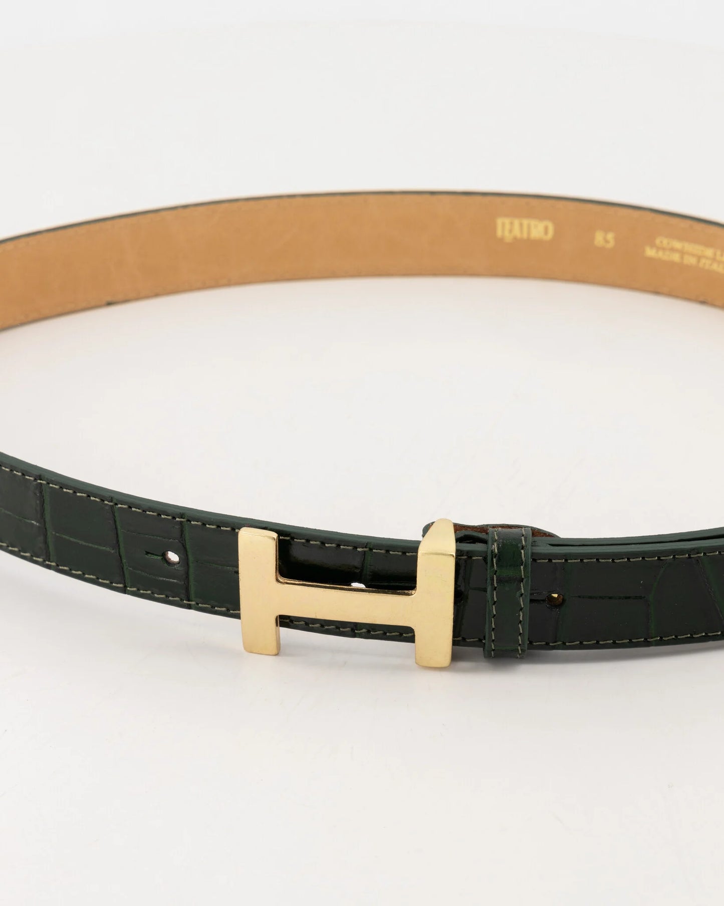 Hera Big - Croco - Riem - Groen B14