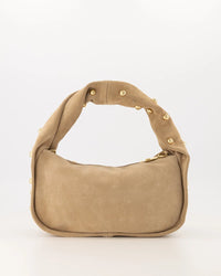 Lottie - Suede - Handtassen - Zand - 4 - Goudkleurig