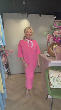 Jurk Sunny Comfydress Koraal