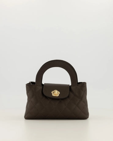 Rosa - Handtas - cross bodyDonkerbruin - T1106 - Goudkleurig